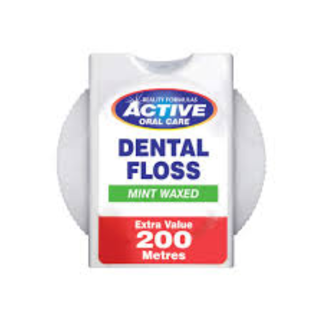 ACTIVE D/FLOSS MINT WAXED 200M
